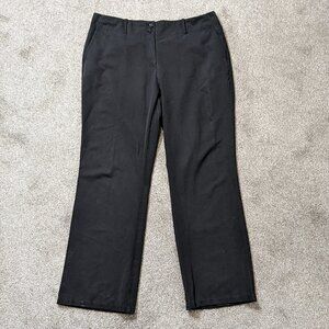 Women's INGREDIENTS Black Casual Hi-Rise Career Pants; Zipper; Size 16